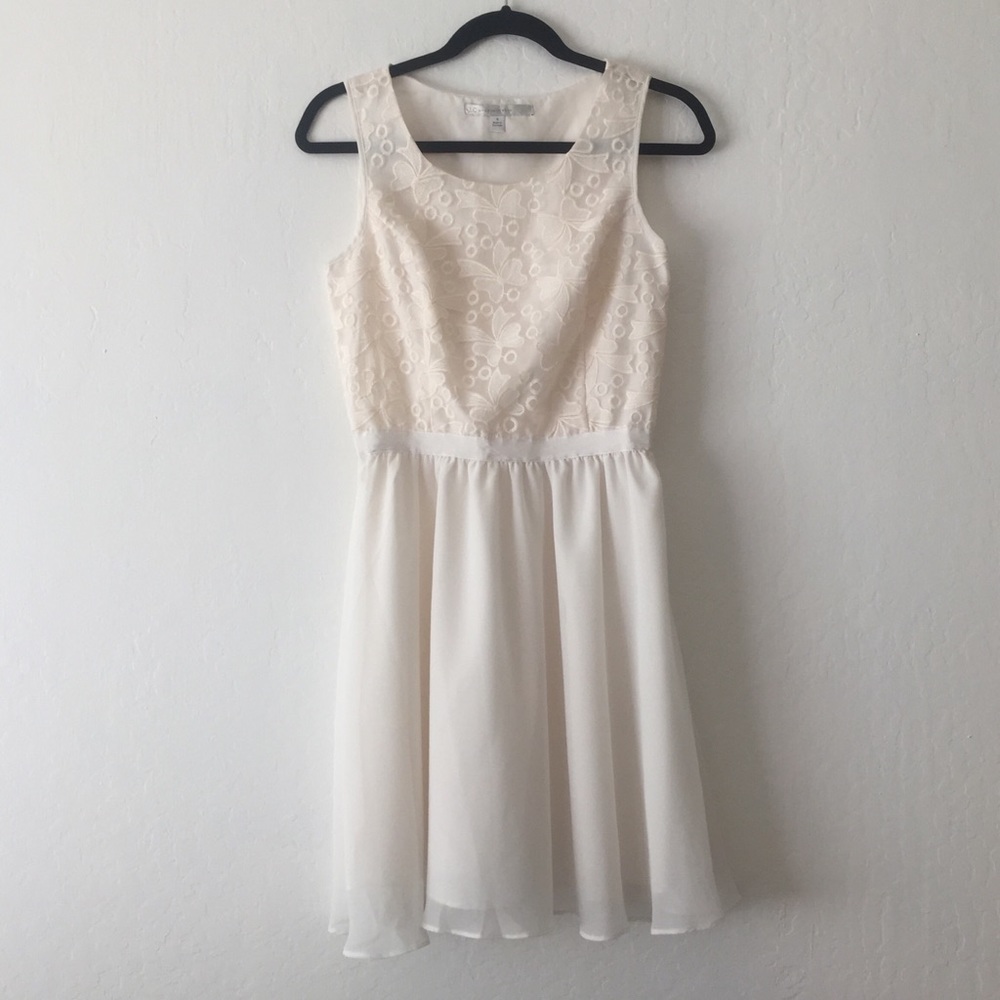 NWT, LC Lauren Conrad - Bow Chiffon Dress, 4